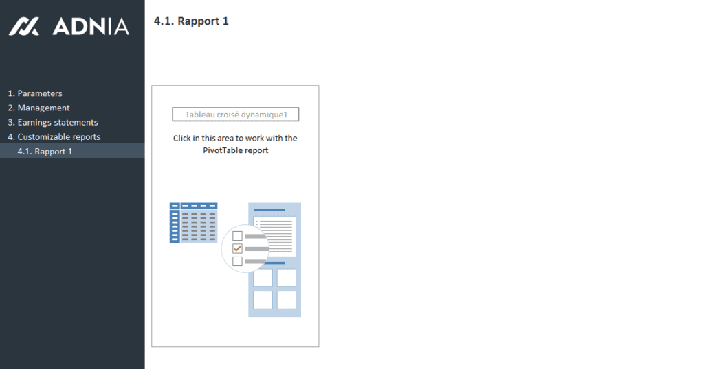 Finance 360 -Customizable reports