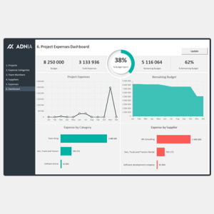 Simple Project Expense Tracking Template 2.0 - Cover