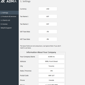 Automated Excel Invoice Template