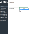 Daily Sales Tracking Template - Settings