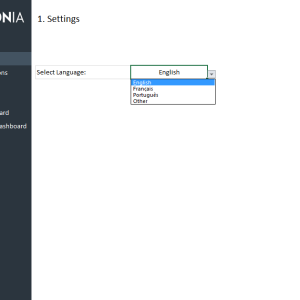 Sales Team Dashboard Template - Settings