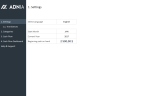 Cash Flow Management Template - Settings