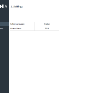 Health and Safety Dashboard Template - Settings