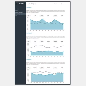 Annual Report Template Excel - Cover