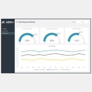 Profit Margin Dashboard Spreadsheet Template - Cover