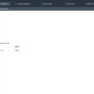 Balances Scorecard Template V2 - Settings