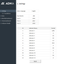 Dashboard Excel Template - Settings