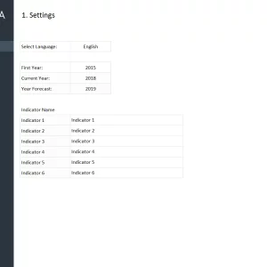 Yearly Comparison Report Template - Settings
