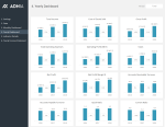 Financial Metrics Dashboard Template - Yearly Dashboard