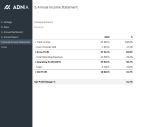 Annual Financial Report Template - Annual income Statement