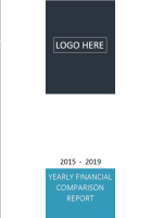 Yearly Financial Comparison Report Template - Cover Report