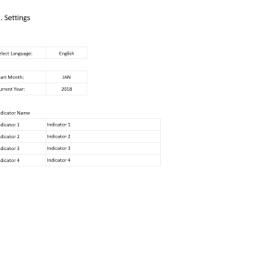 Dashboard Design Layout Template I - Settings