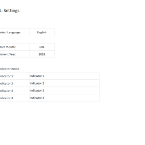 Dashboard Design Layout Template II - Settings