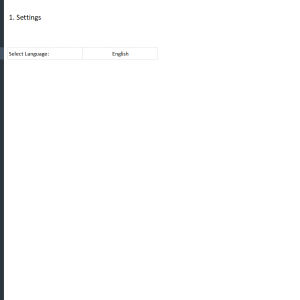 HR Training Dashboard Excel Template - Settings