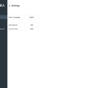 Real Estate Sales Funnel Excel Template - Settings