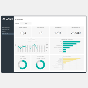 HR Attrition Management Excel Template - cover