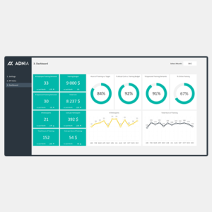 HR Training Dashboard Excel Template - cover