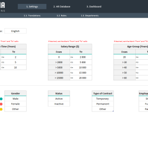 HR Database Excel Template