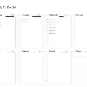 Free Weekly To Do List Template Excel